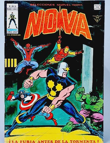 SELECCIONES MARVEL 31 NOVA CÓMICS EDICIONES VERTICE MUY BUEN ESTADO