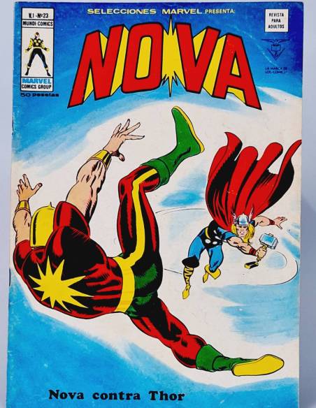 SELECCIONES MARVEL 23 NOVA CÓMICS EDICIONES VERTICE MUY BUEN ESTADO