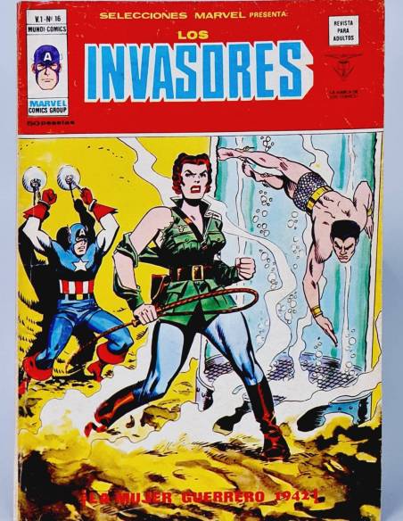 SELECCIONES MARVEL 16 LOS INVASORES CÓMICS EDICIONES VERTICE MUY BUEN ESTADO
