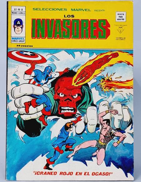 EXCELENTE SELECCIONES MARVEL 8 CRÁNEO ROJO EN EL OCASO LOS INVASORES CÓMICS MARVEL VERTICE