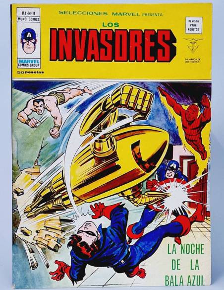 CASI EXCELENTE SELECCIONES MARVEL 11 LA NOCHE DE LA BALA AZUL LOS INVASORES CÓMICS MARVEL VERTICE