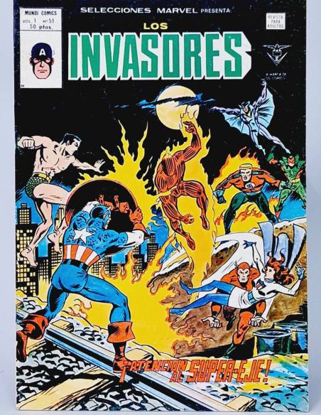 EXCELENTE SELECCIONES MARVEL 51 ATENCIÓN AL SÚPER EJE LOS INVASORES CÓMICS MARVEL VERTICE