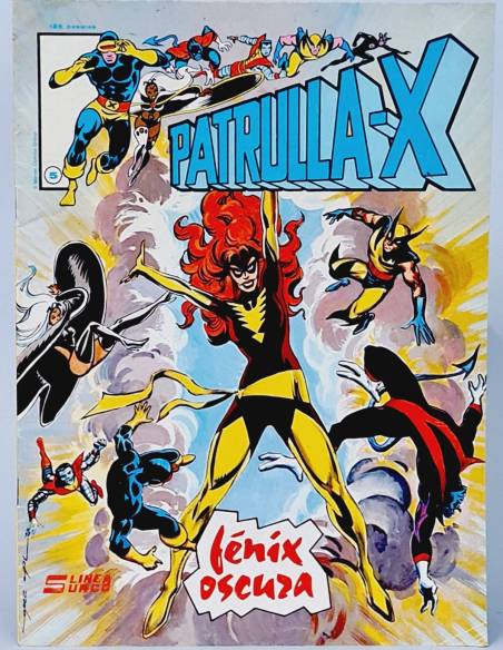 PATRULLA X 5 FENIX OSCURA CÓMICS MARVEL LINEA SURCO VÉRTICE BUEN ESTADO FALTA ESQUINA CONTRAPORTADA