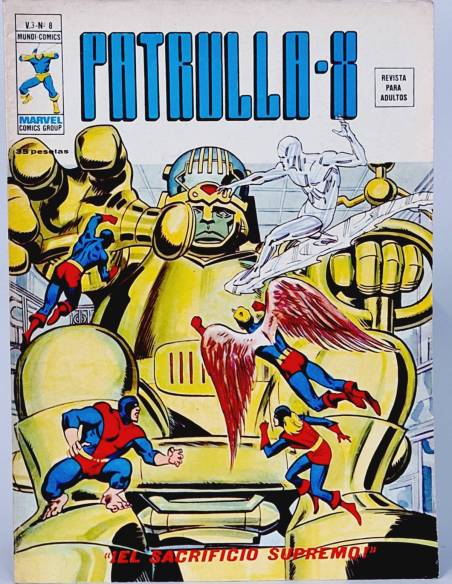 PATRULLA X 8 EL SACRIFICIO SUPREMO VOL3 CÓMICS MARVEL VERTICE VOL.3 VOLUMEN MUY BUEN ESTADO