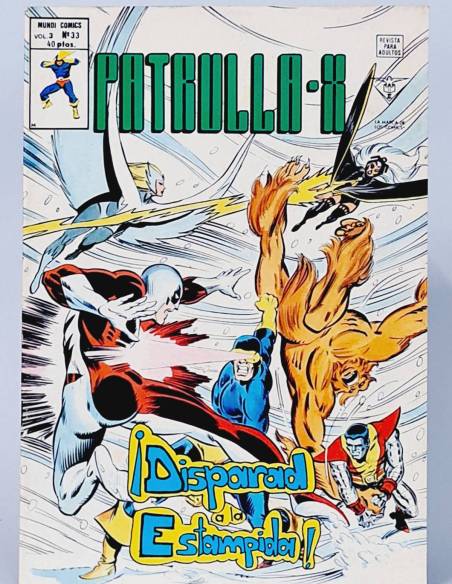 PATRULLA X 33 DISPARAD A LA ESTAMPIDA VOL3 CÓMICS MARVEL VERTICE VOL.3 VOLUMEN MUY BUEN ESTADO