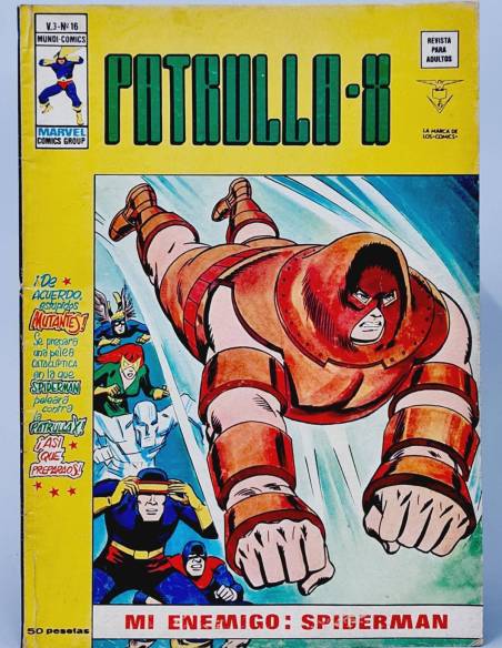 PATRULLA X 16 VOL3 CÓMICS MARVEL VERTICE VOL.3 VOLUMEN BUEN ESTADO