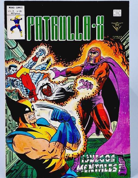 PATRULLA X 28 JUEGOS MENTALES VOL3 CÓMICS MARVEL VERTICE VOL.3 VOLUMEN BUEN ESTADO