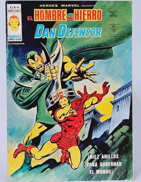 HÉROES MARVEL 44 DIEZ ANILLOS HOMBRE DE HIERRO COMICS VERTICE VOL2 VOLUMEN VOL.2 BUEN ESTADO
