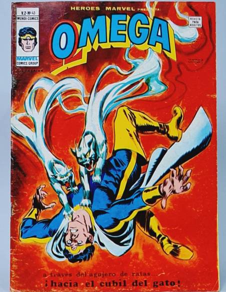 HÉROES MARVEL 43 HACIA EL CUBIL DEL GATO OMEGA COMICS VERTICE VOL2 VOLUMEN VOL.2 BUEN ESTADO