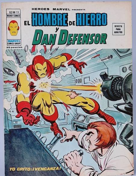 HÉROES MARVEL 13 YO GRITO VENGANZA HOMBRE DE HIERRO COMICS VERTICE VOL2 VOLUMEN VOL.2 BUEN ESTADO