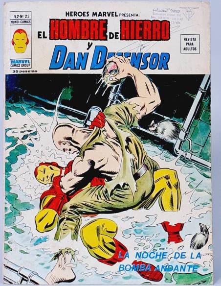 HÉROES MARVEL 25 SELLO EDITORIAL VERTICE HOMBRE DE HIERRO COMICS VOL2 VOLUMEN VOL.2 BUEN ESTADO