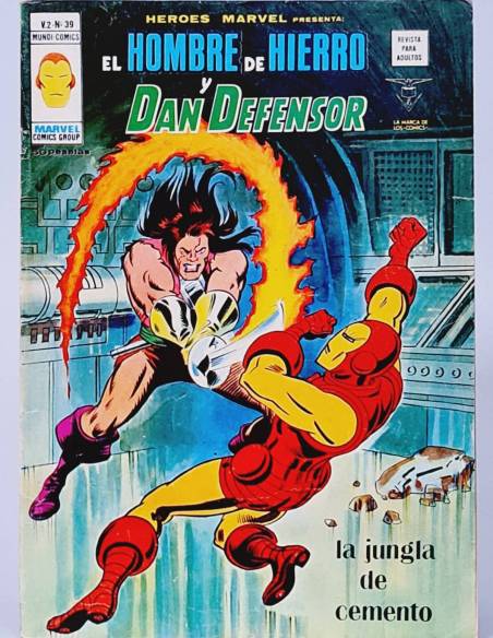 HÉROES MARVEL 39 JUNGLA DE CEMENTO HIERRO DEFENSOR CÓMICS VERTICE VOL2 VOLUMEN VOL.2 MUY BUEN ESTADO