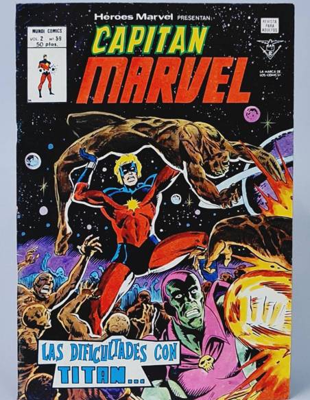 HÉROES MARVEL 59 CAPITÁN COMICS VERTICE TITÁN VOL2 VOLUMEN VOL.2 BUEN ESTADO