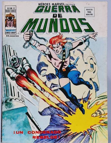 HÉROES MARVEL 22 GUERRA DE MUNDOS CONDENADO COMICS VERTICE VOL2 VOLUMEN VOL.2 MUY BUEN ESTADO