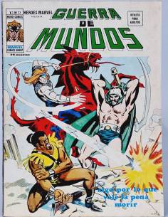 HÉROES MARVEL 23 GUERRA DE MUNDOS PENA MORIR COMICS...