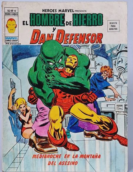 HÉROES MARVEL 16 MEDIANOCHE HIERRO DEFENSOR CÓMICS VERTICE VOL2 VOLUMEN VOL.2 NORMAL ESTADO