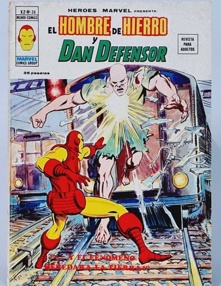 HÉROES MARVEL 26 HIERRO DAN DEFENSOR CÓMICS VERTICE VOL2 VOLUMEN VOL.2 BOLI NORMAL ESTADO