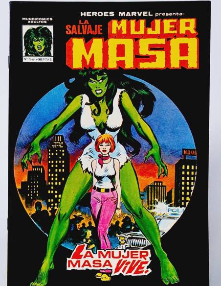 DE KIOSCO LA SALVAJE MUJER MASA 1 VIVE CÓMICS MARVEL VERTICE MUNDICOMICS
