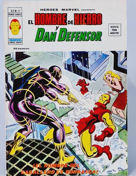 EXCELENTE HÉROES MARVEL 27 HOMBRE HIERRO DAN DEFENSOR EL NOMBRE CÓMICS VERTICE VOL2 VOLUMEN VOL.2