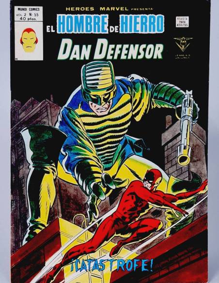 EXCELENTE HÉROES MARVEL 55 HOMBRE HIERRO DAN DEFENSOR CATÁSTROFE CÓMICS VERTICE VOL2 VOLUMEN VOL.2