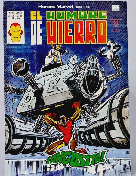 EXCELENTE HÉROES MARVEL 66 HOMBRE DE HIERRO ANGUSTIA CÓMICS VERTICE VOL2 VOLUMEN VOL.2