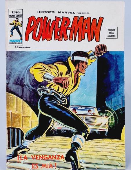 EXCELENTE HÉROES MARVEL 28 POWER-MAN LA VENGANZA ES MÍA CÓMICS VERTICE VOL2 VOLUMEN VOL.2