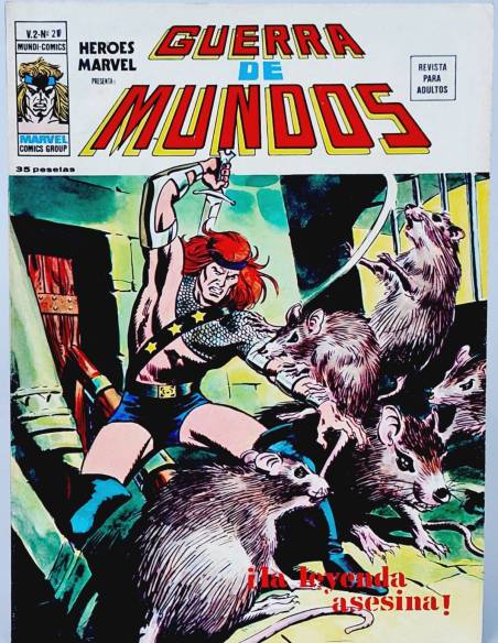 EXCELENTE HÉROES MARVEL 21 GUERRA DE MUNDOS LA LEYENDA ASESINA CÓMICS VERTICE VOL2 VOLUMEN VOL.2