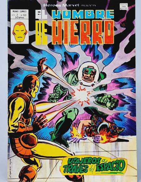 CASI EXCELENTE HÉROES MARVEL 63 VIAJEROS HOMBRE DE HIERRO CÓMICS VERTICE VOL2 VOLUMEN VOL.2