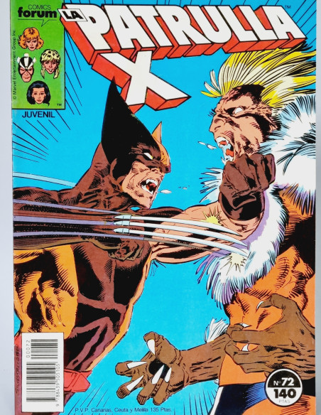 EXCELENTE LA PATRULLA X 72 FORUM CÓMICS MARVEL VOL1 VOLUMEN VOL.1