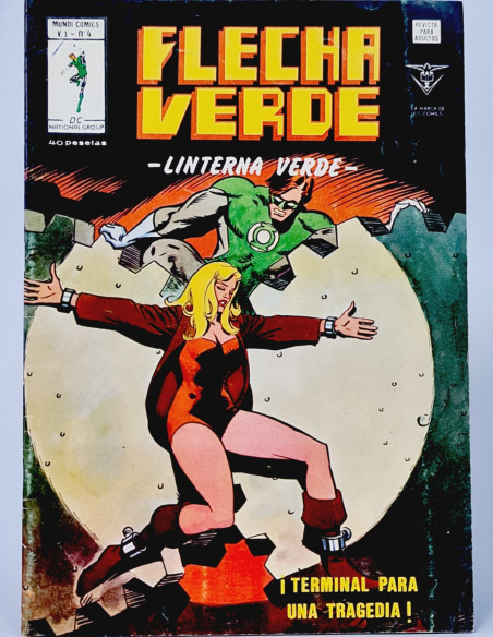FLECHA VERDE 4 LINTERNA TERMINAL CÓMICS VERTICE MARVEL MUY BUEN ESTADO