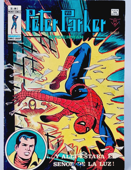 PETER PARKER 2 SPIDER-MAN CÓMICS VERTICE MARVEL SPIDERMAN SEÑOR DE LA LUZ MUY BUEN ESTADO