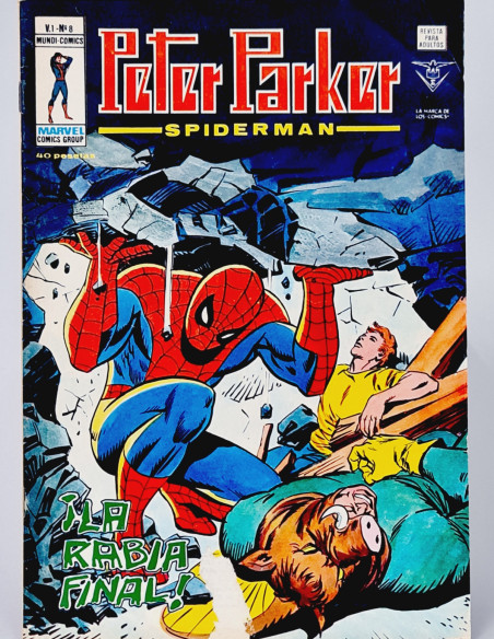 CASI EXCELENTE PETER PARKER 8 SPIDER-MAN CÓMICS VERTICE MARVEL SPIDERMAN LA RABIA