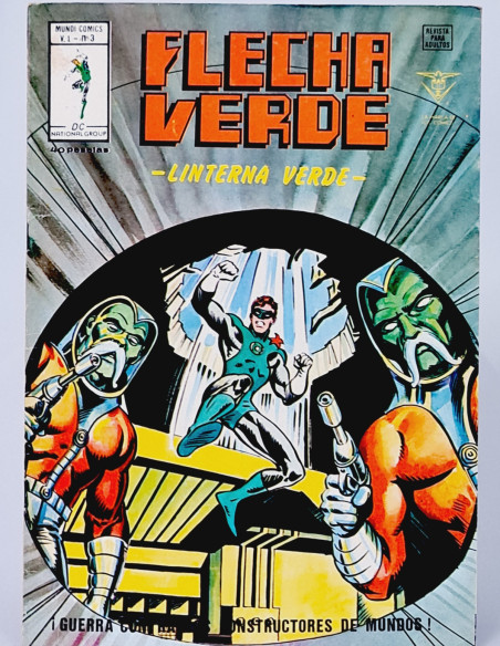 CASI EXCELENTE FLECHA VERDE 3 MARVEL CÓMICS VERTICE LINTERNA VERDE GUERRA