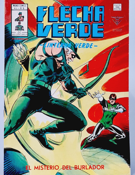 EXCELENTE FLECHA VERDE 5 EL MISTERIO DEL BURLADOR CÓMICS VERTICE MARVEL
