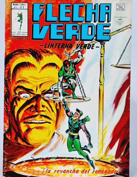 FLECHA VERDE 2 LINTERNA CÓMICS VERTICE MARVEL LA REVANCHA BUEN ESTADO