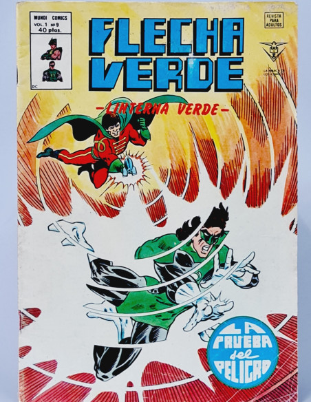 FLECHA VERDE 9 LINTERNA TERMINAL CÓMICS VERTICE MARVEL NORMAL/BUEN ESTADO