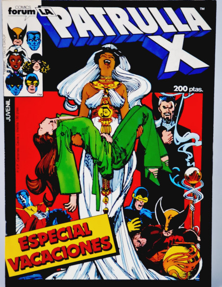 EXCELENTE PATRULLA X ESPECIAL VACACIONES EXTRA COMICS FORUM MARVEL 1986