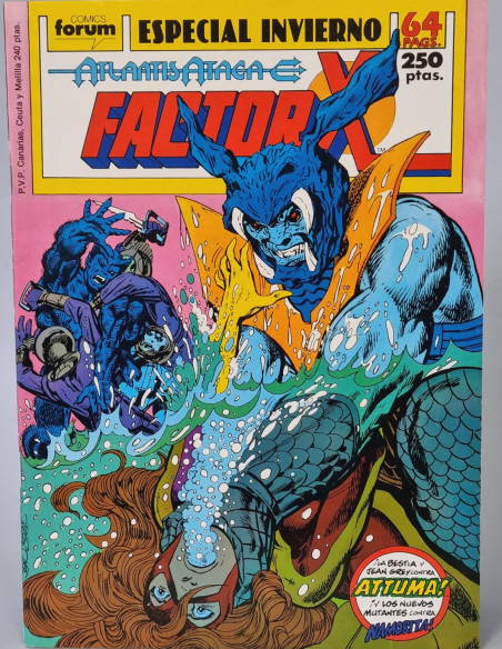 DE KIOSCO FACTOR X ESPECIAL INVIERNO EXTRA COMICS FORUM MARVEL 1989
