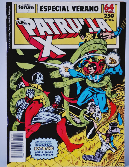 CASI EXCELENTE LA PATRULLA X ESPECIAL VERANO EXTRA FORUM CÓMICS MARVEL 1980