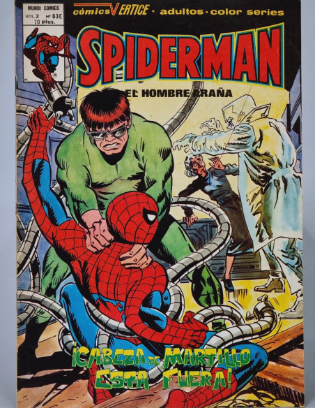 SPIDERMAN 63E CABEZA DE MARTILLO CÓMICS SPIDER-MAN VERTICE MARVEL VOL3 VOL.3 VOLUMEN MUY BUEN ESTADO