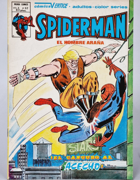 SPIDERMAN 62 EL CANGURO CÓMICS SPIDER-MAN VERTICE MARVEL VOL3 VOL.3 VOLUMEN MUY BUEN ESTADO