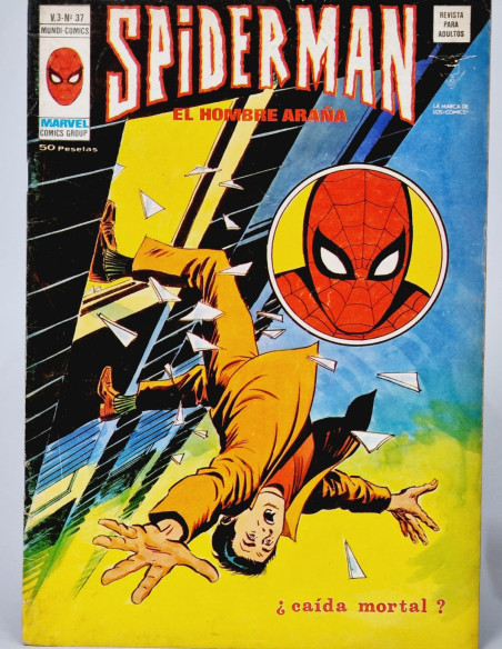 SPIDERMAN 37 CAIDA MORTAL CÓMICS SPIDER-MAN VERTICE MARVEL VOL3 VOL.3 VOLUMEN MUY BUEN ESTADO