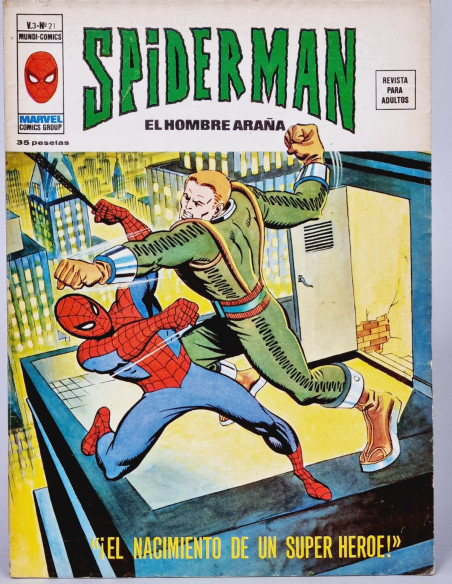 CASI EXCELENTE SPIDERMAN 21 EL NACIMIENTO VOL3 CÓMICS SPIDER-MAN VERTICE MARVEL VOL.3 VOLUMEN