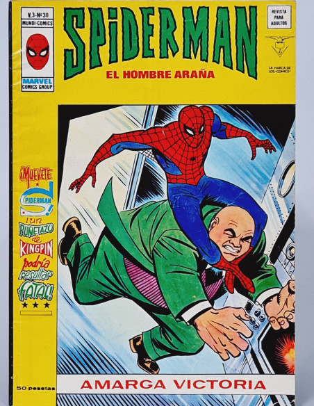 SPIDERMAN 30 AMARGA VICTORIA CÓMICS SPIDER-MAN VERTICE MARVEL VOL3 VOL.3 VOLUMEN MUY BUEN ESTADO