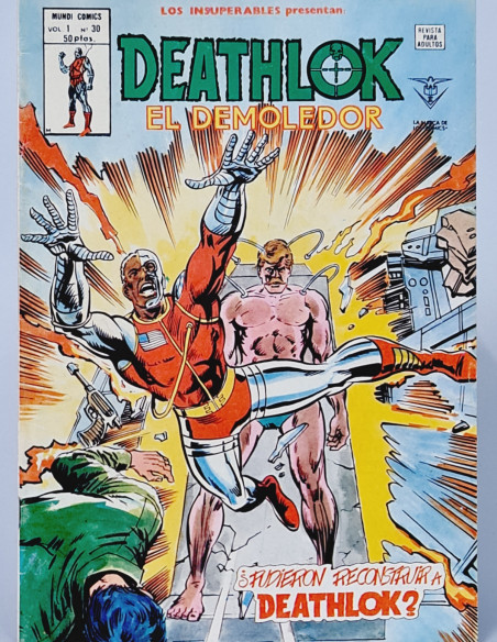 LOS INSUPERABLES 30 DEATHLOK RECONSTRUIR CÓMICS VERTICE MARVEL MUY BUEN ESTADO