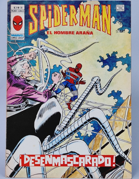 SPIDERMAN 51 DESENMASCARADO CÓMICS SPIDER-MAN VERTICE MARVEL VOL3 VOL.3 VOLUMEN BUEN ESTADO