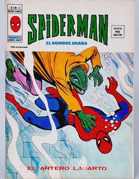 SPIDERMAN 22 EL ARTERO LAGARTO CÓMICS SPIDER-MAN VERTICE MARVEL VOL3 VOL.3 VOLUMEN BUEN ESTADO