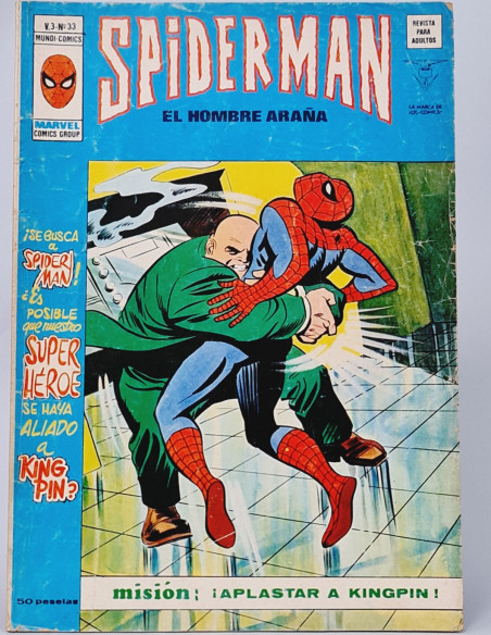 SPIDERMAN 33 MISIÓN APLASTAR KINGPIN CÓMICS SPIDER-MAN VERTICE MARVEL VOL3 VOL.3 VOLUMEN BUEN ESTADO