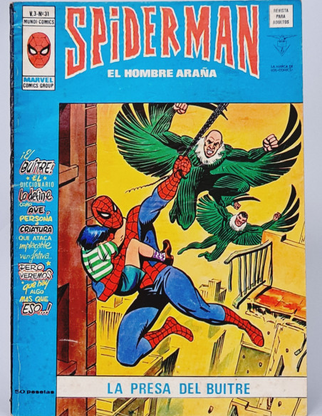 SPIDERMAN 31 LA PRESA DEL BUITRE CÓMICS SPIDER-MAN VERTICE MARVEL VOL3 VOL.3 VOLUMEN BUEN ESTADO