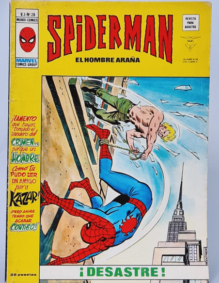 SPIDERMAN 28 DESASTRE CÓMICS SPIDER-MAN VERTICE MARVEL VOL3 VOL.3 VOLUMEN BUEN ESTADO